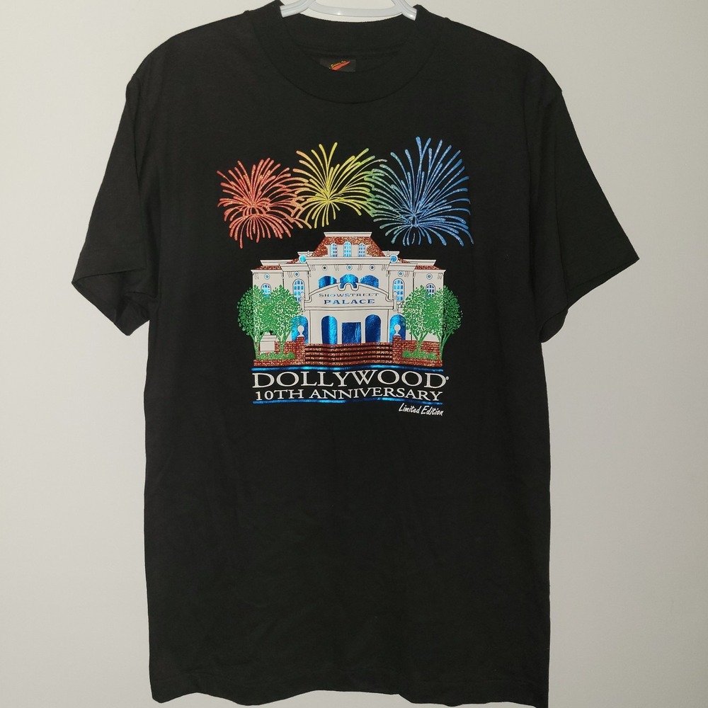 Vintage Keehn Scenes Dollywood 10th Anniversary Shirt Size Medium Made In USA